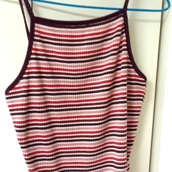 Rue 21 Rib multi color stripes Tank top - Picture 3 of 4